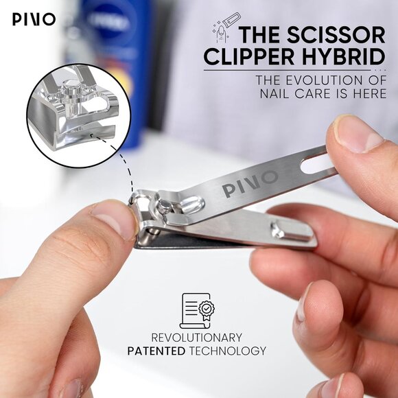 PIVO Clipper Scissor Hybrid - Professional Nail Clippers for Men and Women - Picture 2 of 7